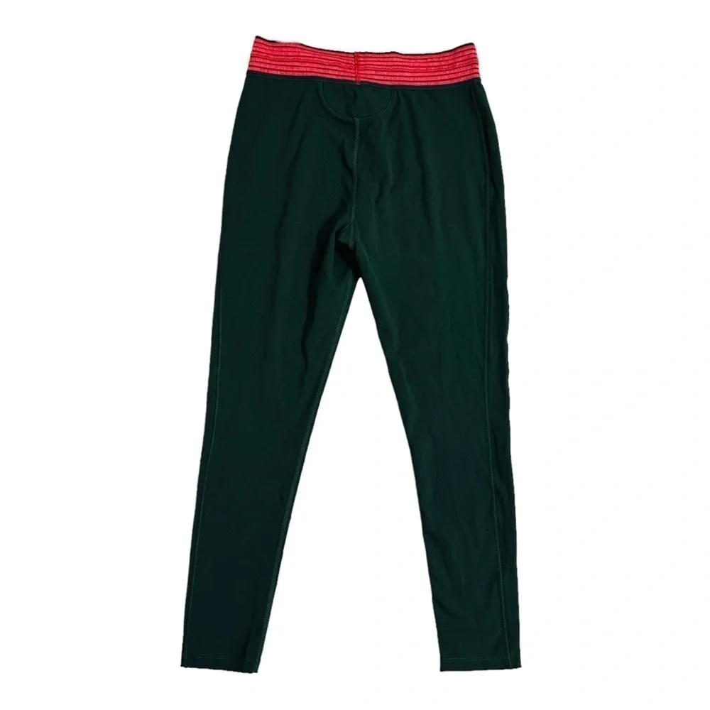 Free People Leggings Green Pink Gym Workout Casual Lounge Outdoors Medium